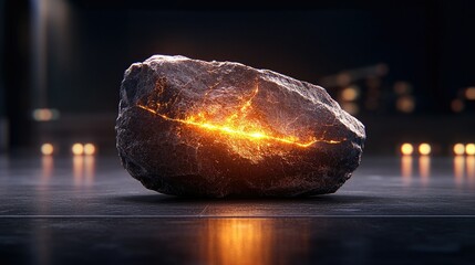 Glowing Stone: A Digital Art Piece