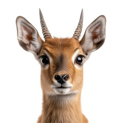 Fototapeta premium portrait of antelope isolated on a transparent background