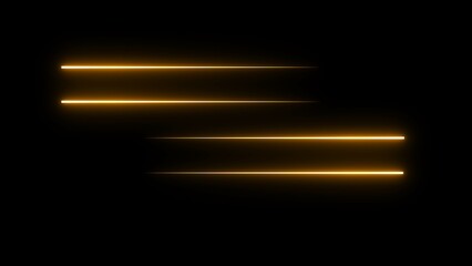 neon glowing line icon. neon laser line effect icon on black background.
