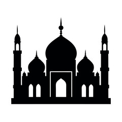 masjid silhouette vector