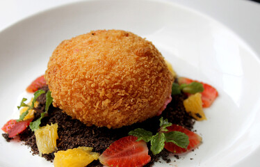 Fried Bao Bliss
Indulge in pure delight! This enticing photo features fried bao, oozing chocolate,...