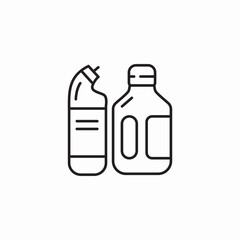 cleaning kit icon sign vector