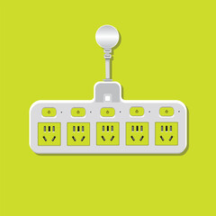 Electrical tools vector art, graphic icon illustration with background