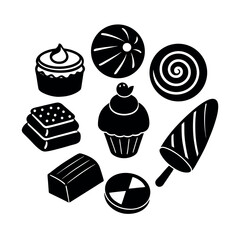 traditional sweets illustration