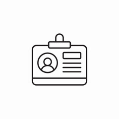 identity information icon sign vector