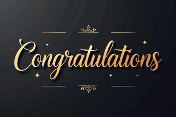 Minimalist 'Congratulations' Design