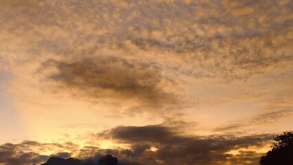 sunset in the clouds