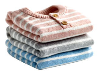 flat design vector art piece depicting a seamless pattern of diverse baby clothing items, perfect for background textures or gift wrap designs Baby Fashion and Accessories Newborn Essentials