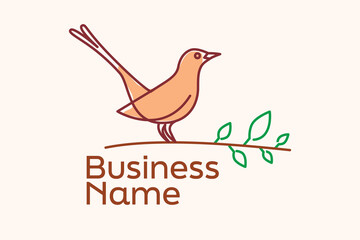 Magpie Logo_Bird on the branch