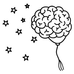 human brain  illustration