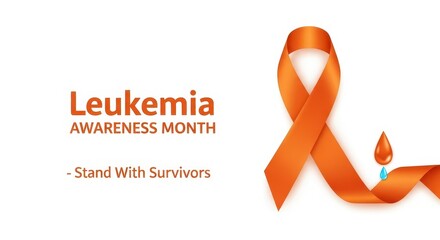 Supporting Leukemia Awareness Month Celebrating Survivors and Promoting Research Initiatives With Ribbon Symbolism