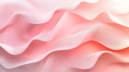 Obraz premium Abstract, wavy, textured design in soft pinks.