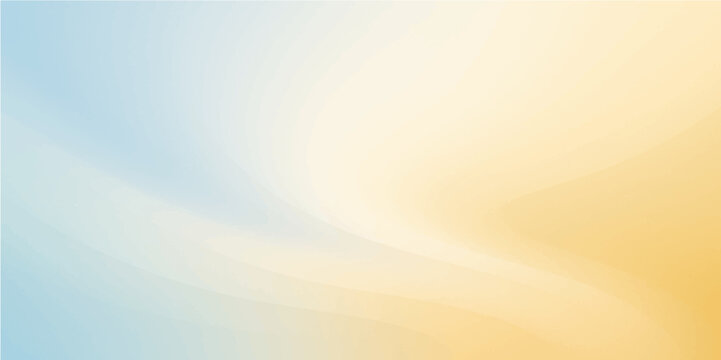Abstract vector background with light nature white gradients of blue and pale gold