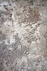 Concrete and cement stains on ground. Abstract messy construction background