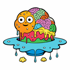 human brain  illustration