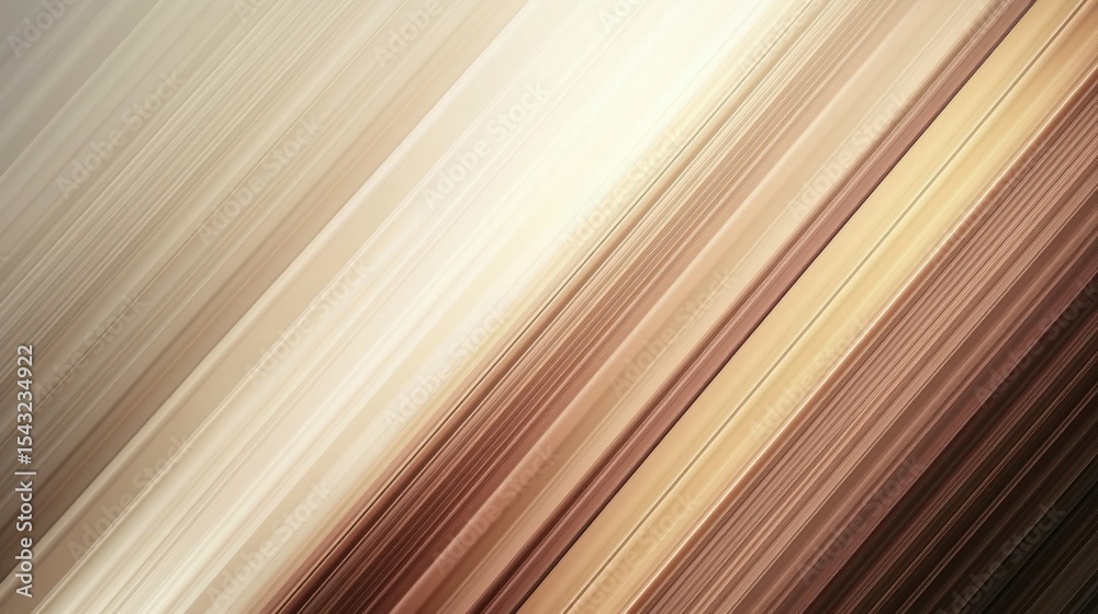 Poster abstract image with diagonal streaks in shades of beige, brown, and cream, creating a dynamic and te