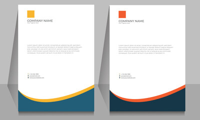 Professional corporate letterhead templates