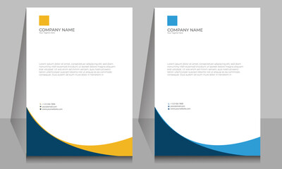 Professional corporate letterhead templates
