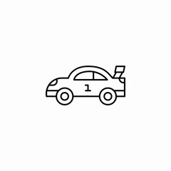 racing car icon sign vector