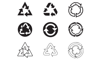 Recycling Arrows & Icons vector