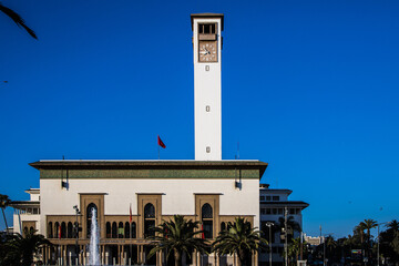 Plac Mohammeda V w mieście Casablanca (Maroko)