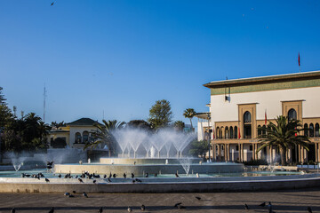 Plac Mohammeda V w mieście Casablanca (Maroko)