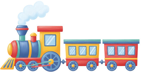 Colorful Cartoon Train