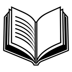 open book vector illustration