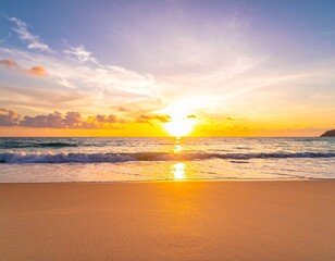 Fototapeta premium Sunset over the sea.