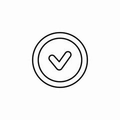 process completed icon sign vector