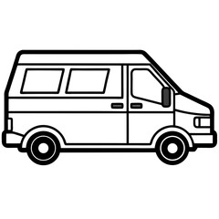 Ambulance Line Art Vector Icon