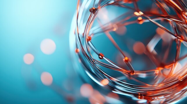 A captivating abstract image showcasing a swirling representation of atomic structures, symbolizing the interconnectedness of matter and energy within the universe itself and beyond.