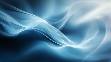 Serene Blue Abstract Waves