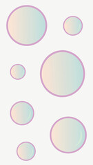 Abstract bubbles illustration with a soft pastel color palette ideal for modern design projects