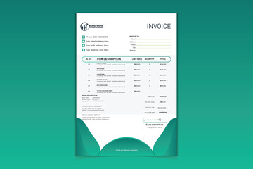 invoice template Vector design for your business