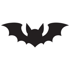 Fototapeta premium Angry Bat Silhouette Soaring Through the Night Sky