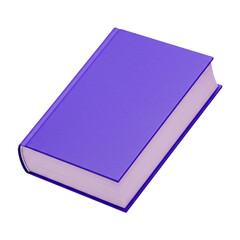 blue book on white background