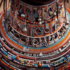 Intricate bead among the Maasai