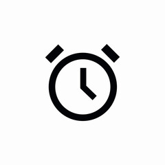 alarm clock icon sign vector