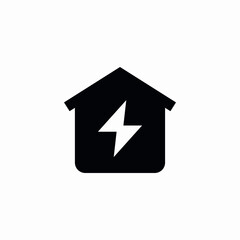 energy housing icon sign vector