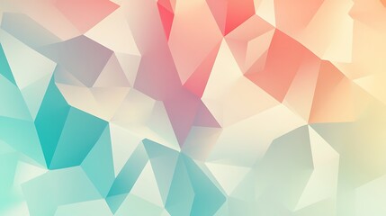 Abstract geometric pattern with soft pastel colors.
