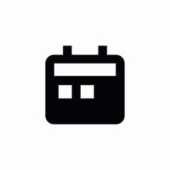 small calendar icon sign vector