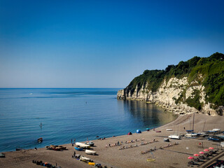 Beer Beach in Devon