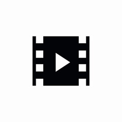 video film play icon sign vector
