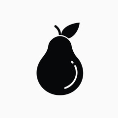 pear fruit icon fully editable vector template