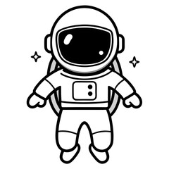 astronaut cartoon character