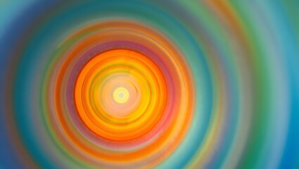 Warm Orange Yellow Swirl - Vibrant Hypnotic Abstract Vortex Background
