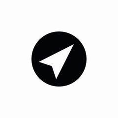 navigation location point icon sign vector