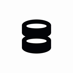 order database icon sign vector