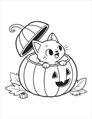 Cute Kitten Adventures Coloring Pages – Fun Line Art for Kids
